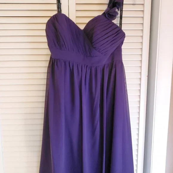 Alfred Angelo | Dresses | Formal Floral Royal Purple Dress | Poshmark